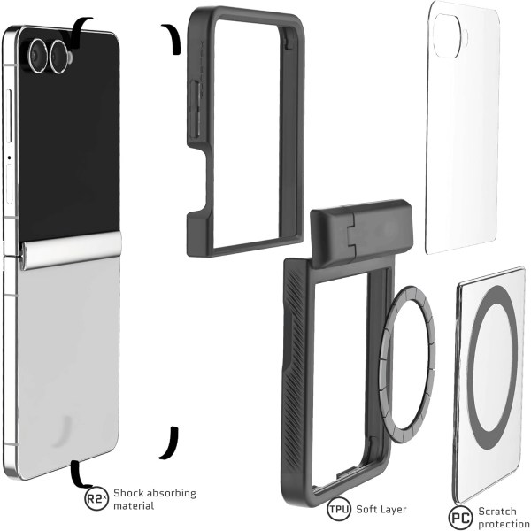 Ghostek Samsung Galaxy Z Flip 7 Covert Klf-Smoke Matte