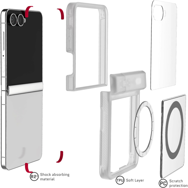 Ghostek Samsung Galaxy Z Flip 7 Covert Klf-Clear