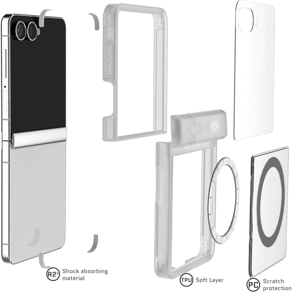 Ghostek Samsung Galaxy Z Flip 7 Covert Klf-Clear Matte
