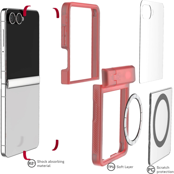Ghostek Samsung Galaxy Z Flip 7 Covert Klf-Pink