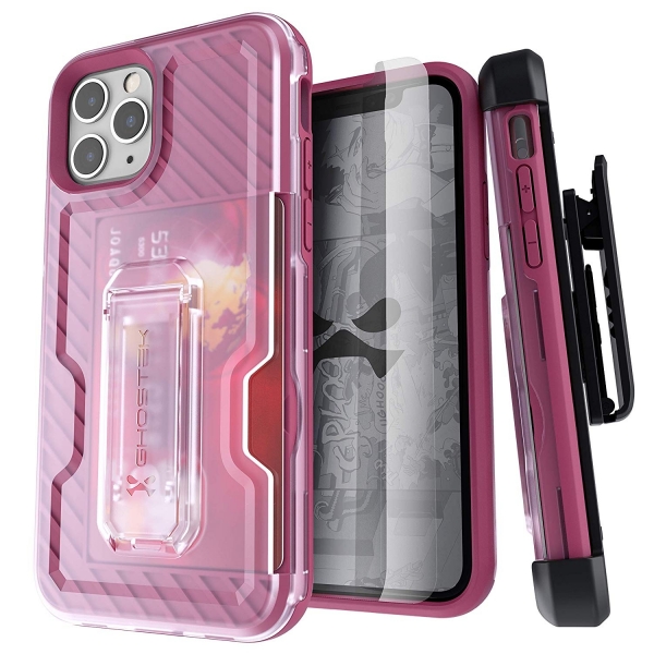 Ghostek iPhone 11 Pro Max Iron Armor 3 Serisi Klf (MIL-STD-810G)-Pink