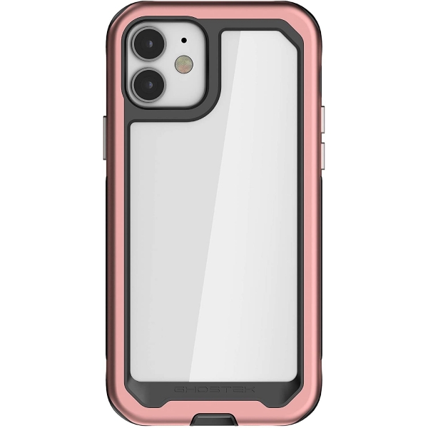 Ghostek iPhone 12 Atomic Slim Serisi Klf (MIL-STD-810G)-Pink