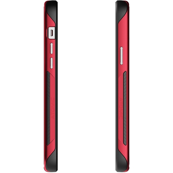 Ghostek iPhone 12 Atomic Slim Serisi Klf (MIL-STD-810G)-Red