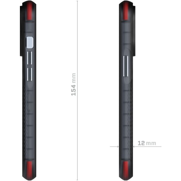 Ghostek iPhone 13 Covert Serisi Klf (MIL-STD-810G)-Midnight Graphite