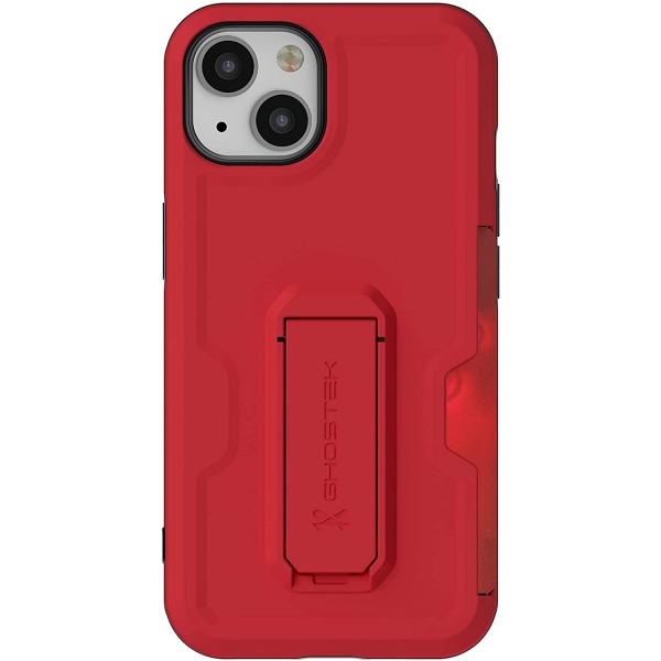  Ghostek Iron Armor Serisi iPhone 13 Klf (MIL-STD-810G)-Matte Red