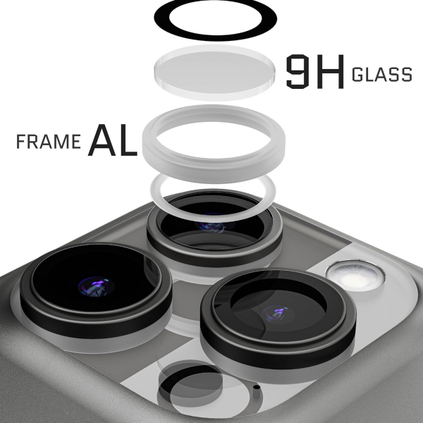 Ghostek iPhone 16 Pro Max Kamera Lens Koruyucu (2 Adet)
