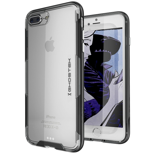 Ghostek iPhone 8 Plus Cloak 3 Seri Klf (MIL-STD-810G)-Black