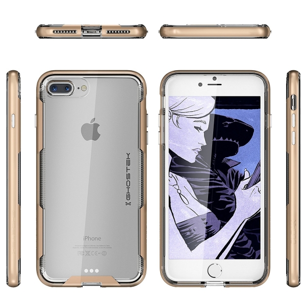 Ghostek iPhone 8 Plus Cloak 3 Seri Klf (MIL-STD-810G)-Gold