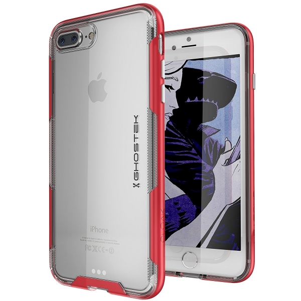 Ghostek iPhone 8 Plus Cloak 3 Seri Klf (MIL-STD-810G)-Red