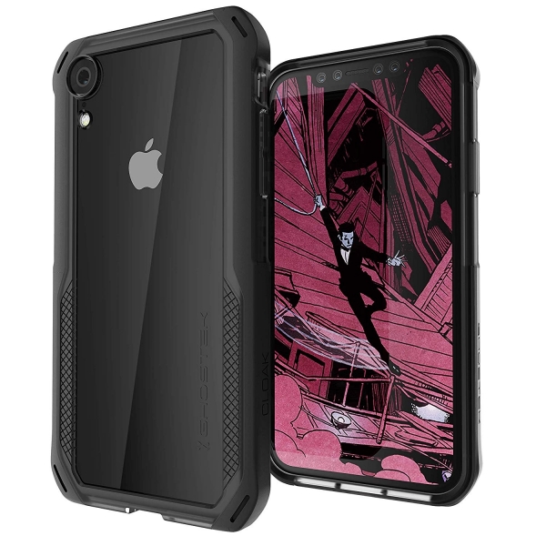 Ghostek iPhone XR Cloak 4 Serisi Klf (MIL-STD-810G)-Black