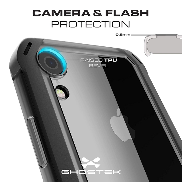 Ghostek iPhone XR Cloak 4 Serisi Klf (MIL-STD-810G)-Black