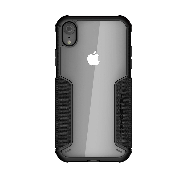 Ghostek iPhone XR Exec 3 Serisi Kartlkl Klf (MIL-STD-810G)-Black