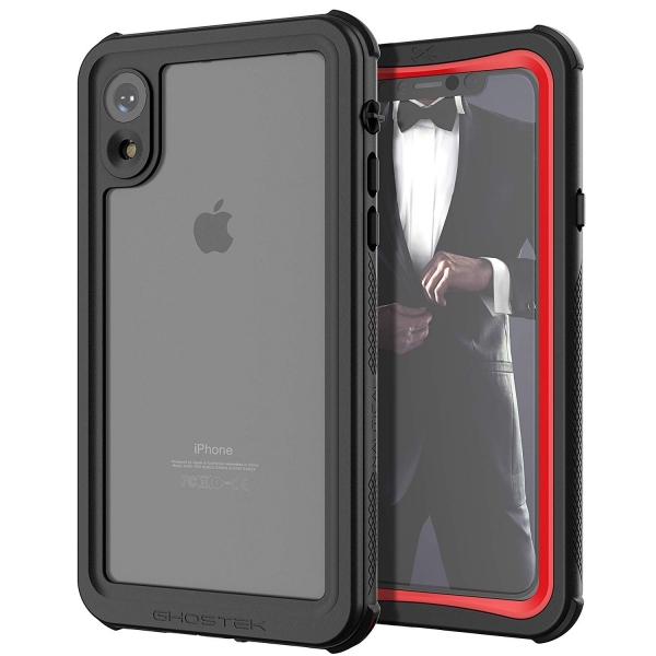 Ghostek iPhone XR Nautical 2 Su Geirmez Klf (MIL-STD-810G)-Red