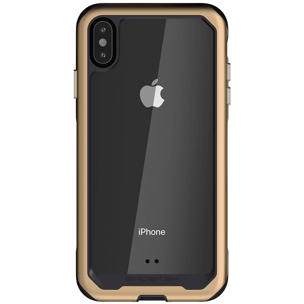 Ghostek iPhone XS Max Atomic Slim 2 Serisi Klf (MIL-STD-810G)-Gold