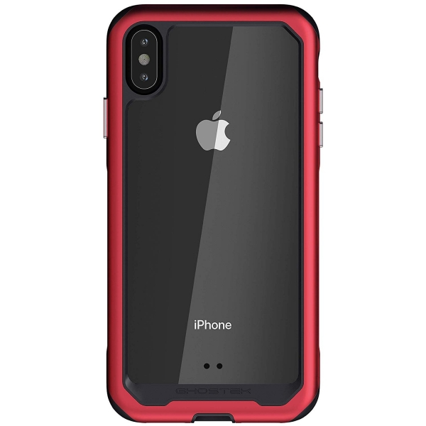 Ghostek iPhone XS Max Atomic Slim 2 Serisi Klf (MIL-STD-810G)-Red