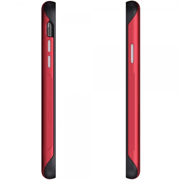 Ghostek iPhone XS Max Atomic Slim 2 Serisi Klf (MIL-STD-810G)-Red