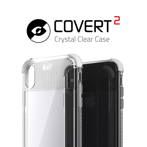 Ghostek iPhone XS / X Covert 2 Seri Kablosuz arj Destekli Klf (MIL-STD-810G)-White