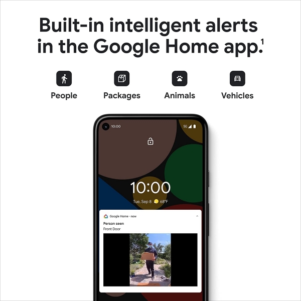 Google Nest Akll Kablolu Kap Zili-Ivy