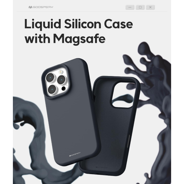 Goospery Apple iPhone 16 Pro Liquid Klf-Navy