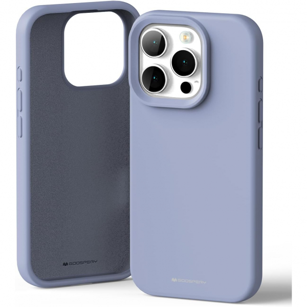 Goospery Apple iPhone 16 Pro Liquid Klf-Lavender Gray