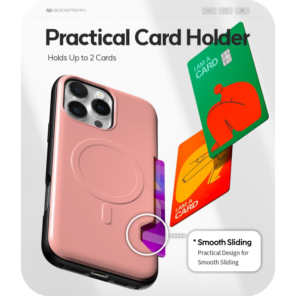 Goospery Apple iPhone 16 Pro Max Klf -Pink