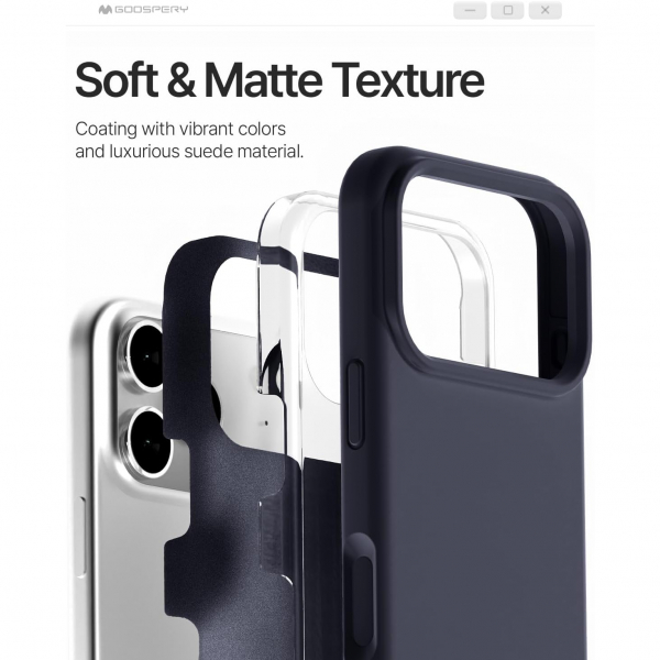 Goospery Apple iPhone 17 Pro Liquid Klf-Navy
