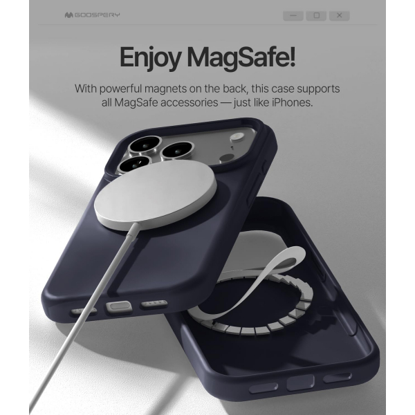 Goospery Apple iPhone 17 Pro Liquid Klf-Navy