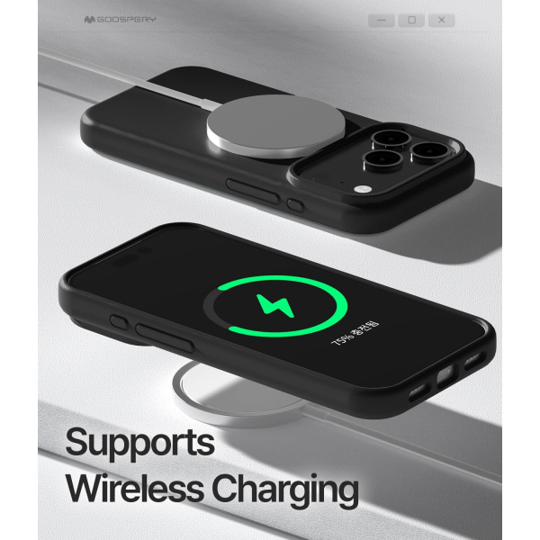 Goospery Apple iPhone 17 Pro Liquid Klf-Black