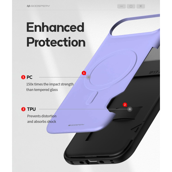 Goospery Apple iPhone Air Magnetic Door Klf -Purple