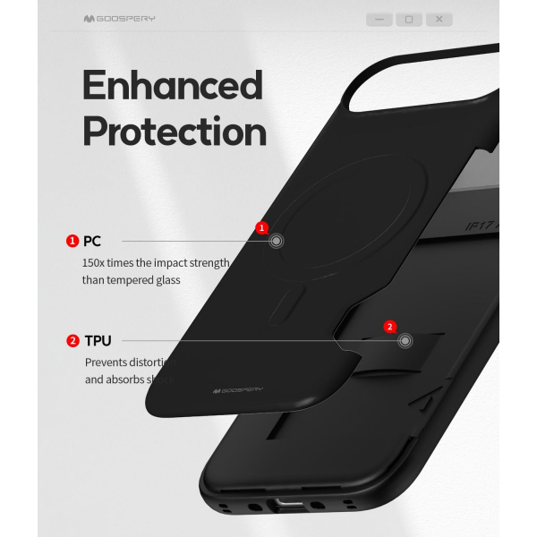 Goospery Apple iPhone Air Magnetic Door Klf -Black