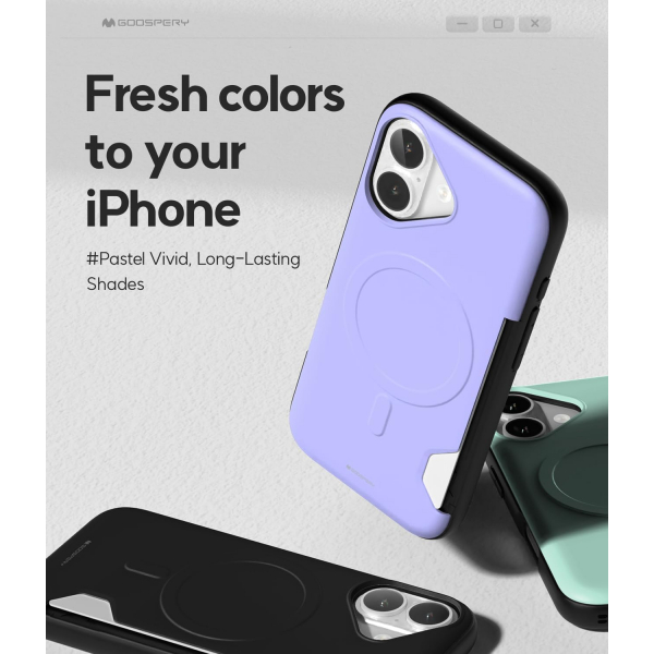 Goospery Apple iPhone 17 Magnetic Door Klf -Purple