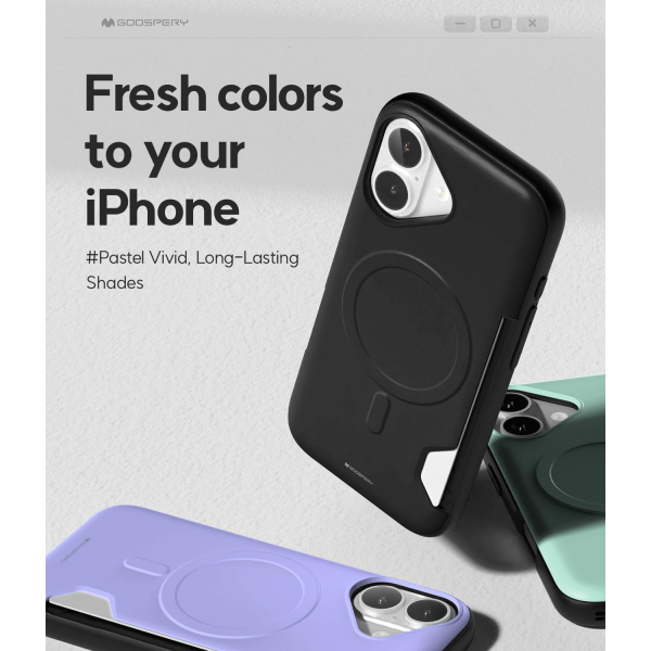 Goospery Apple iPhone 17 Magnetic Door Klf -Black