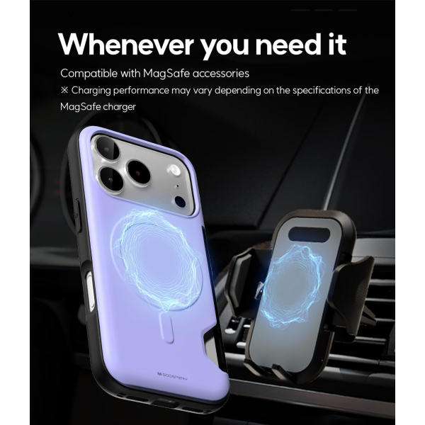 Goospery Apple iPhone 17 Pro Max Magnetic Door K�l�f -Purple