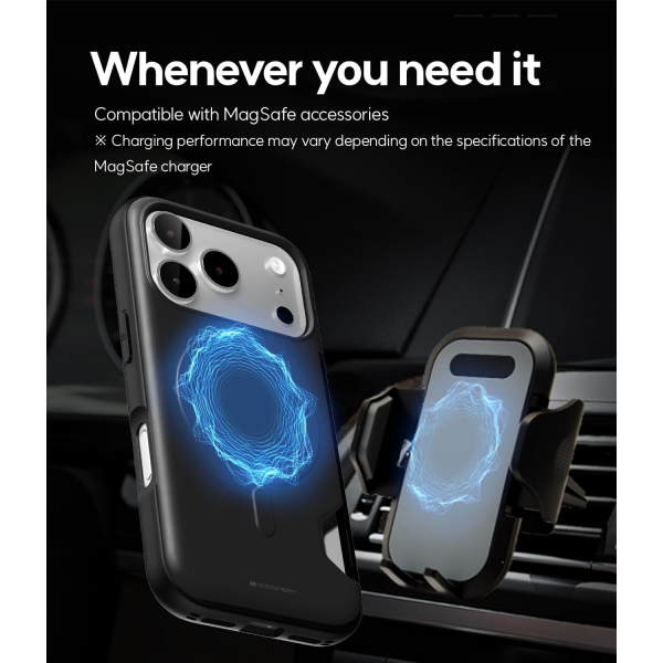 Goospery Apple iPhone 17 Pro Max Magnetic Door K�l�f -Black