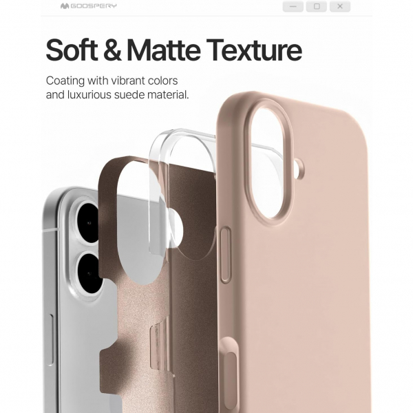 Goospery Apple iPhone 17 Liquid Klf-Pink 
