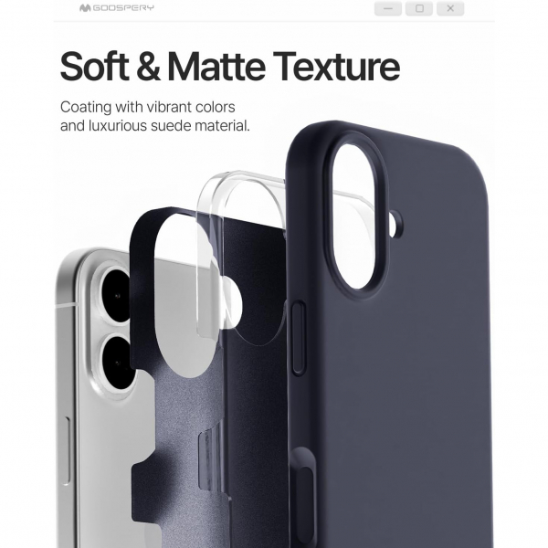Goospery Apple iPhone 17 Liquid Klf-Navy