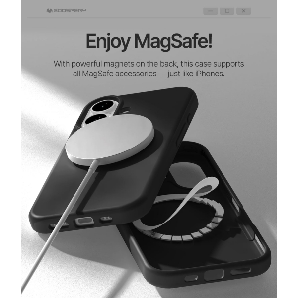 Goospery Apple iPhone 17 Liquid Klf-Black