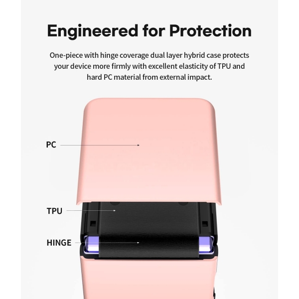 Goospery Fard Serisi Galaxy Z Flip 4 Klf-Pink