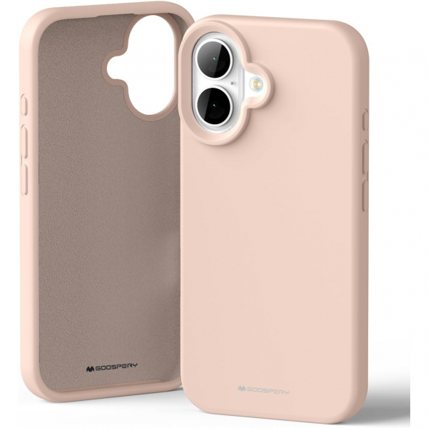 Goospery Apple iPhone 16 Liquid Klf-Pink 