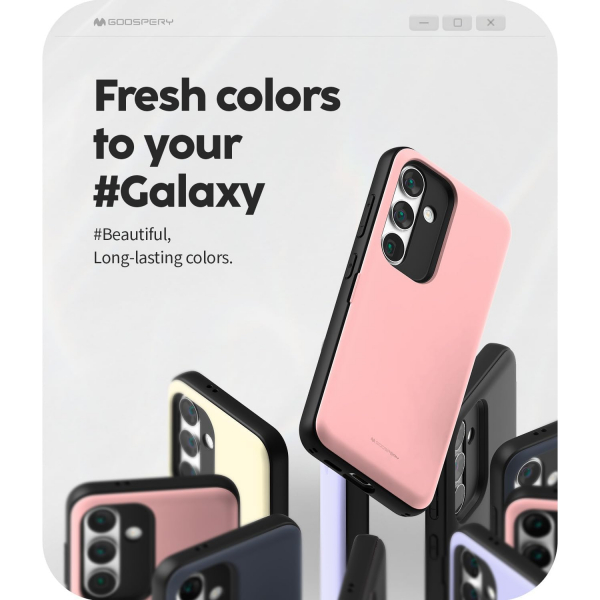 Goospery Galaxy S25 Magnetic Door Bumper Klf -Pink 