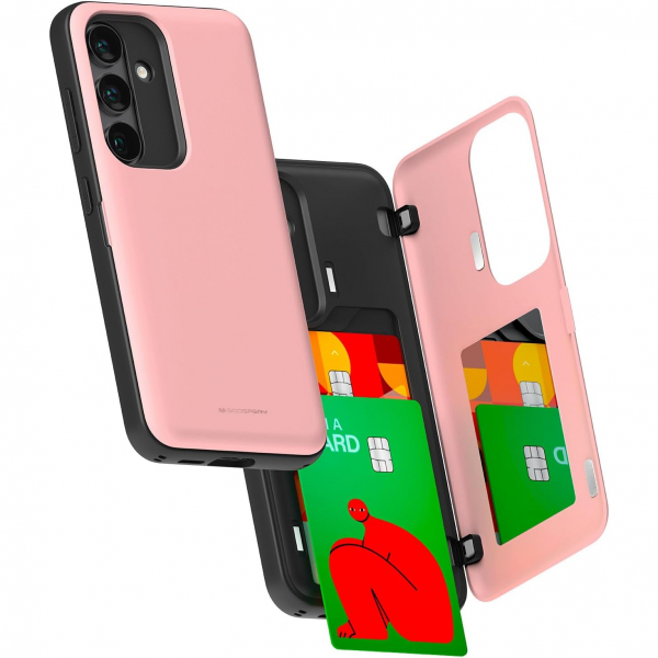 Goospery Galaxy S25 Magnetic Door Bumper Klf -Pink 