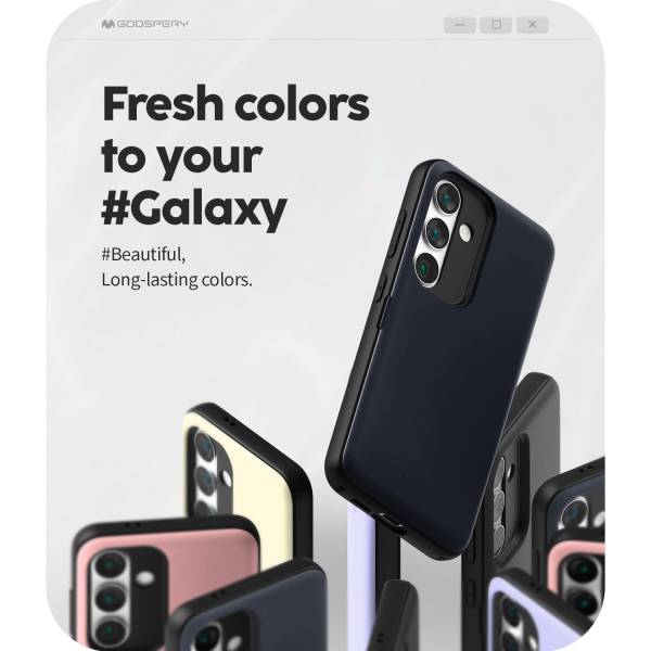 Goospery Galaxy S25 Magnetic Door Bumper Klf -Navy