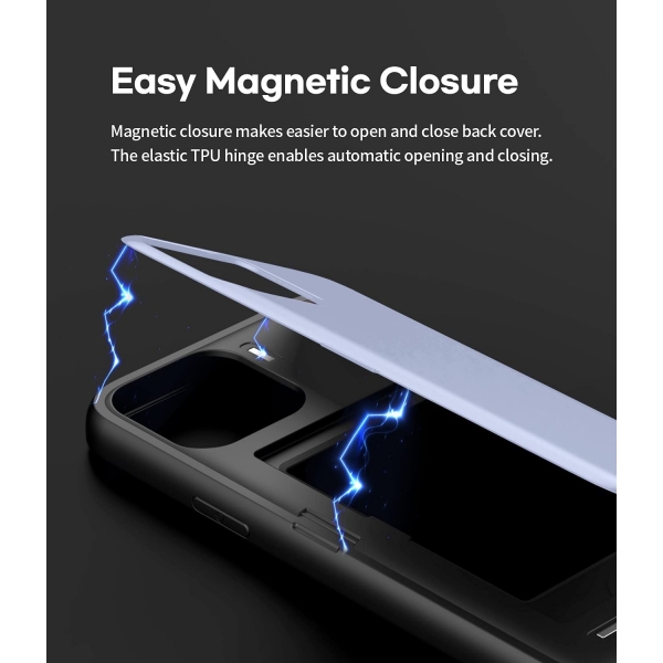 Goospery Magnetic Door Bumper iPhone 13 Pro Max Klf -Lilac Purple