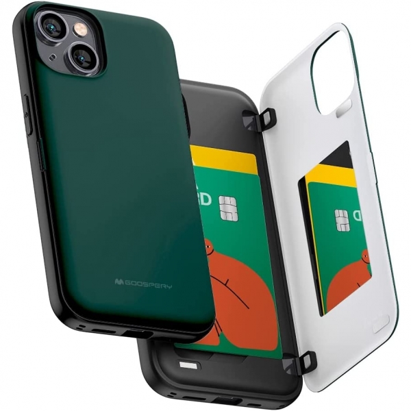 Goospery Magnetic Door Bumper iPhone 14 Plus Klf -Green