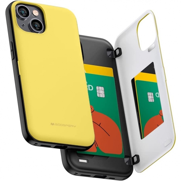 Goospery Magnetic Door Bumper iPhone 14 Plus Klf -Yellow