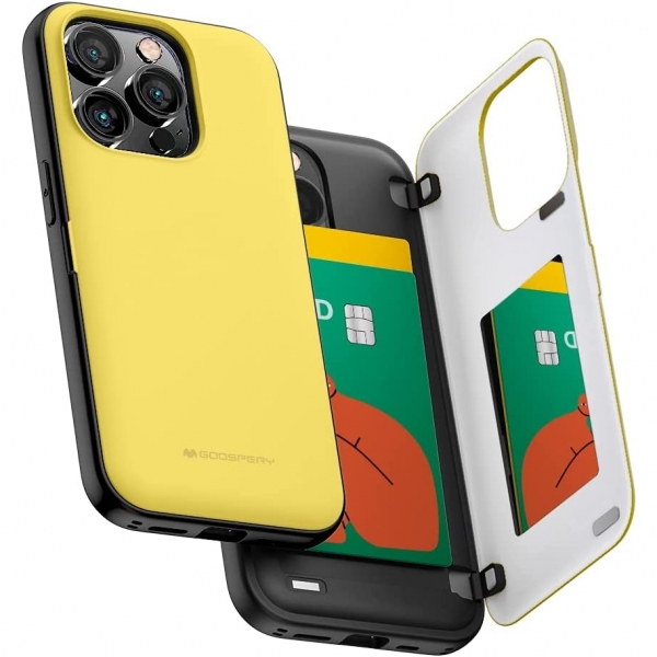Goospery Magnetic Door Bumper iPhone 14 Pro Klf -Yellow