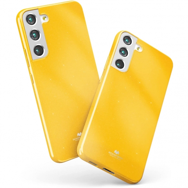 Goospery Pearl Jelly Serisi Silikon Samsung Galaxy S22 Plus Klf-Yellow