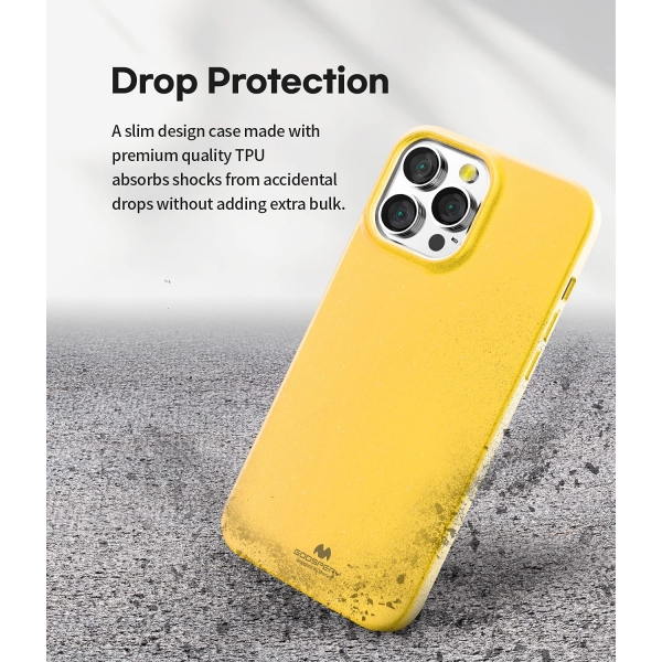 Goospery Pearl Jelly iPhone 13 Pro Klf-Yellow