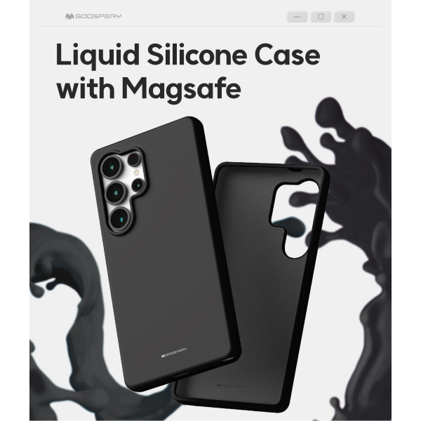 Goospery Samsung Galaxy S25 Ultra Liquid Klf -Black