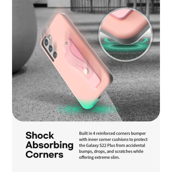 Goospery SlideTok Serisi Czdan Samsung Galaxy S22 Plus Klf-Pink